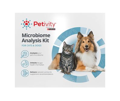 A Petivity microbiome analysis kit for cats and dogs.