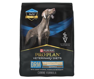 Pro Plan Veterinary Diets DRM Dermatologic Management Naturals Dry Dog Food.