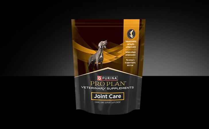 A bag of Pro Plan Veterinary Supplements Joint Care supplement for dogs.